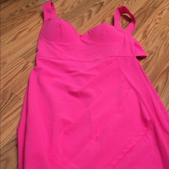 Esther Boutique hot pink mini dress sz 4 NWT - Picture 7 of 7